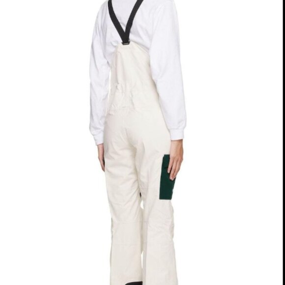 The North Face Dragline Bibs Womens Gardenia White/Ponderosa Green - Picture 3 of 7